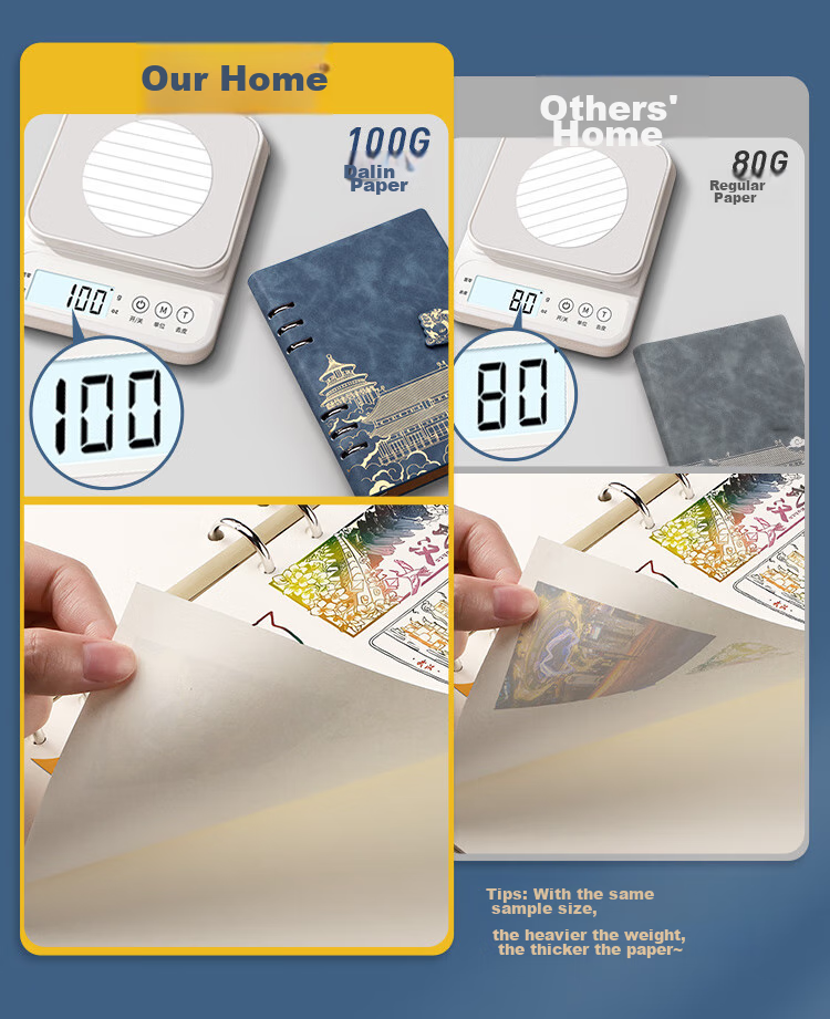 Блокнот Ujia National Trend Loose-Leaf A5, коллекционный, с драконьей застежкой, бирюзовый, 240 страниц