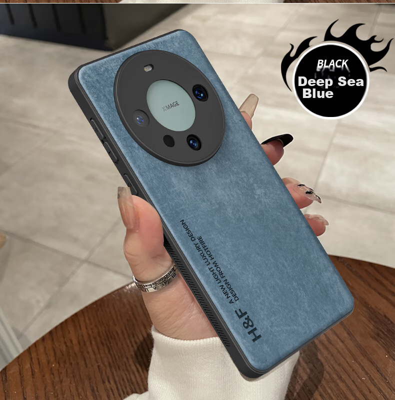 Чехол HotFire для Huawei Mate60 Pro/Pro+, из силикона с матовым покрытием, защита от падений и царапин, простой стиль, коралловый синий