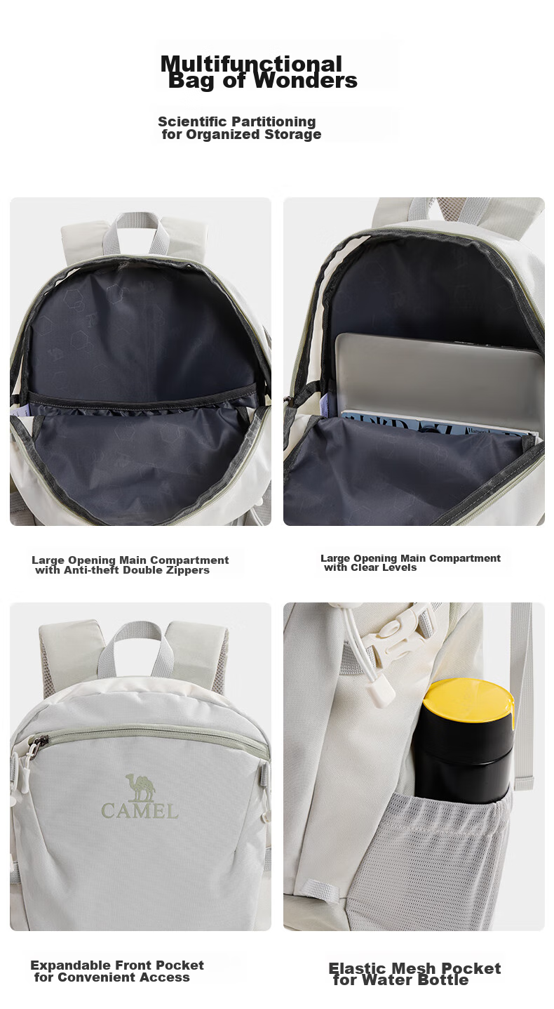 Рюкзак CAMEL URBANTREK 18L, мужской, водостойкий, для путешествий и школы, зеленый