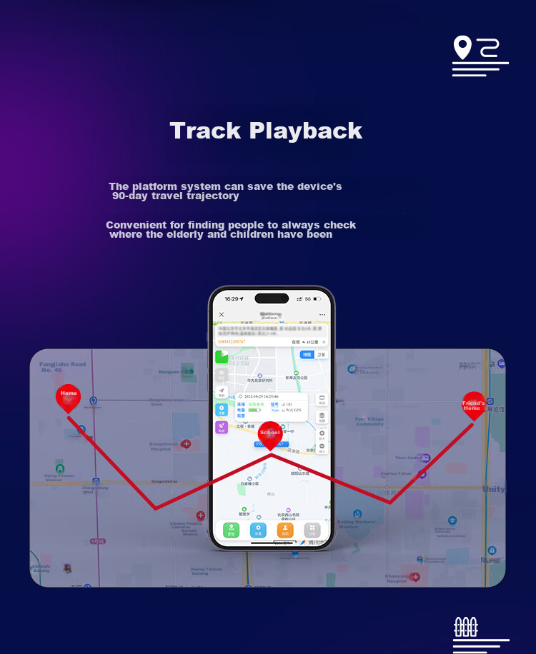 GPS-трекер Newsmy Q1 для детей и пожилых, противоугонное устройство с GPS, двусторонняя связь