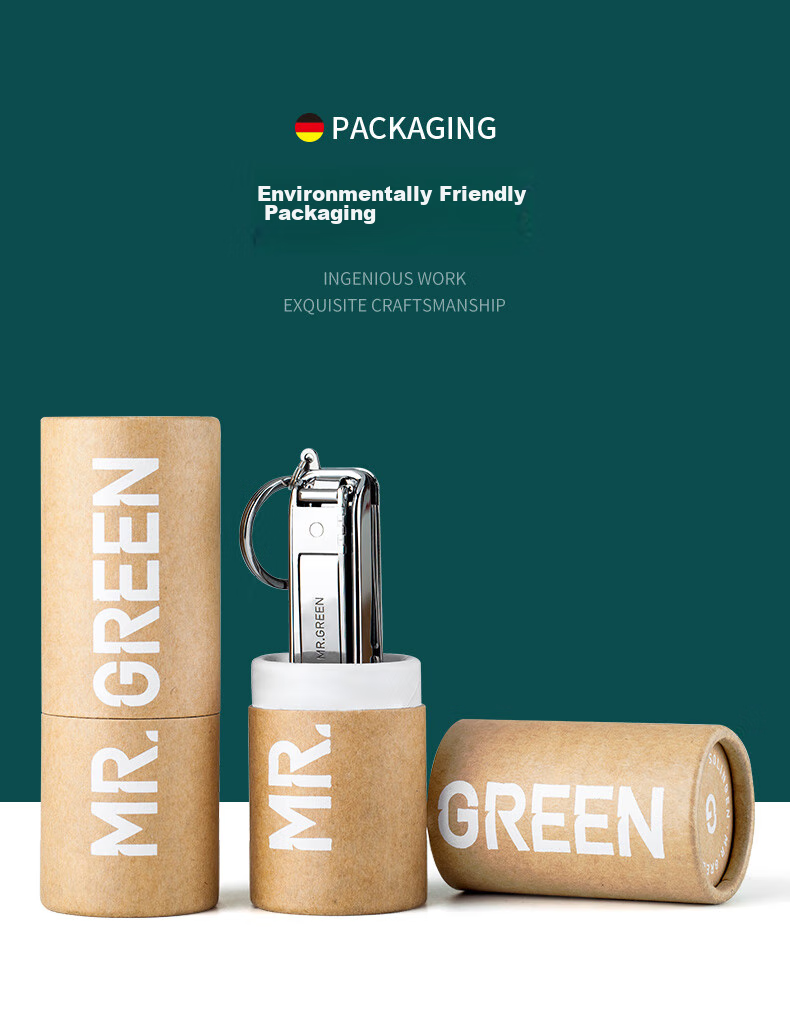 MR.GREEN Немецкие многофункциональные складные кусачки для ногтей, портативные компактные шесть в одном с брелоком, Mr-1099SL