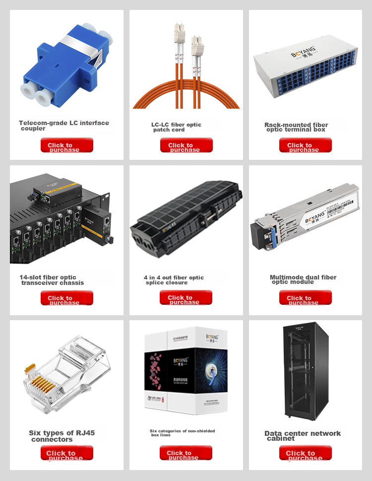 BOYANG BY-WG811S Gigabit Dual-Fiber Single-Mode Fiber Optic Transceiver, LC Interface, 25km External Power Supply