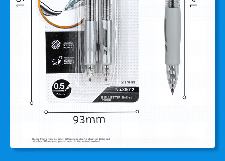 Гелевая ручка Deli Premium Smooth Series, 0.5 мм, черная, 2 шт.