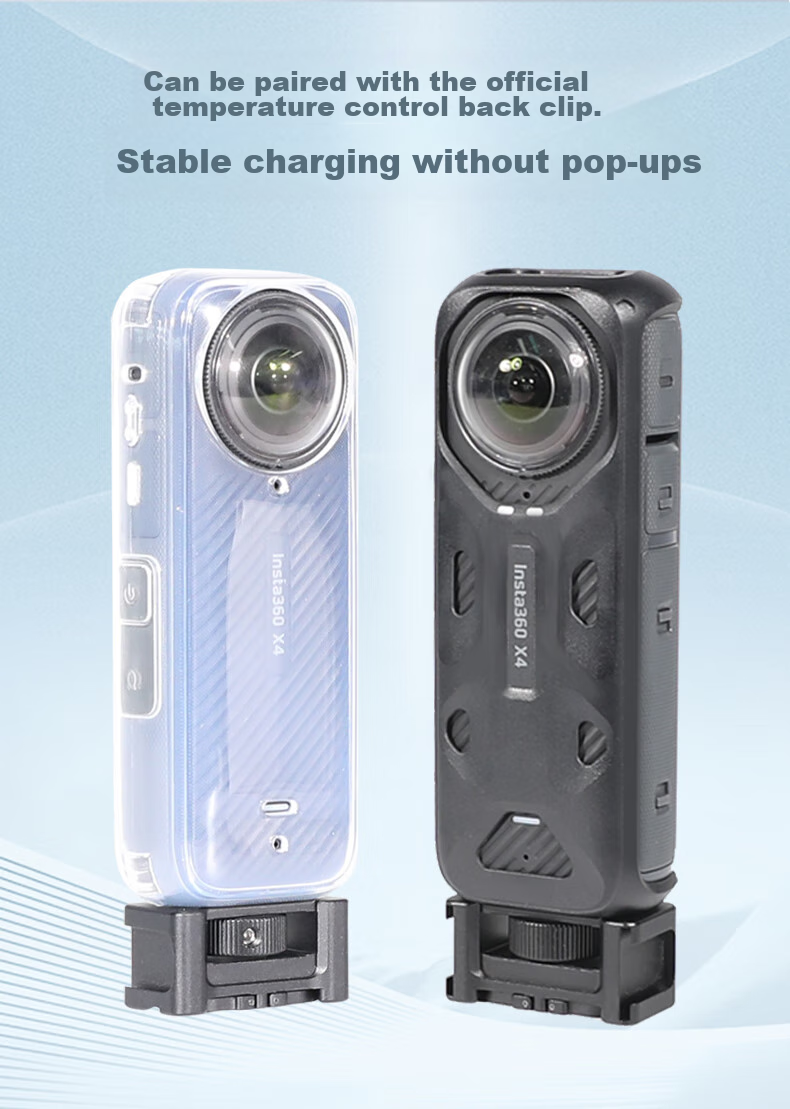 Быстросъемный кронштейн Qiye для панорамной экшн-камеры Insta360 X4, с интерфейсом GoPro, штатив