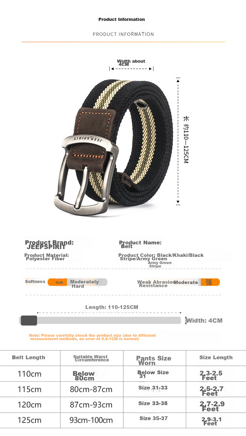 Мужской ремень JEEP SPIRIT