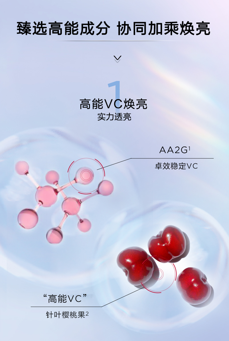 娇韵诗光芒小瓷瓶50ml VC美白淡化痘印提亮面部精华【爱意限定礼盒】