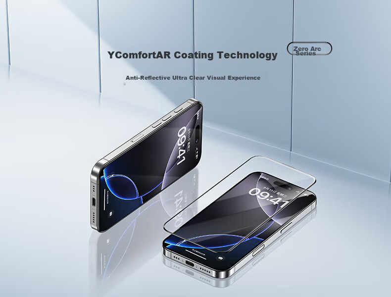 Защитное стекло Benks AR Ultra-Clear для Apple iPhone 16 Pro Max, противобликовое, полноэкранное, HD, антиотпечатки