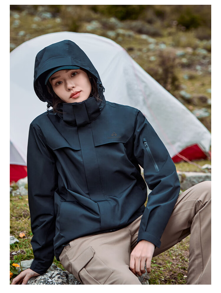 Женская флисовая куртка-трансформер Pioneer Camp Zhuque, водонепроницаемая, ветрозащитная, дышащая, для активного отдыха и города