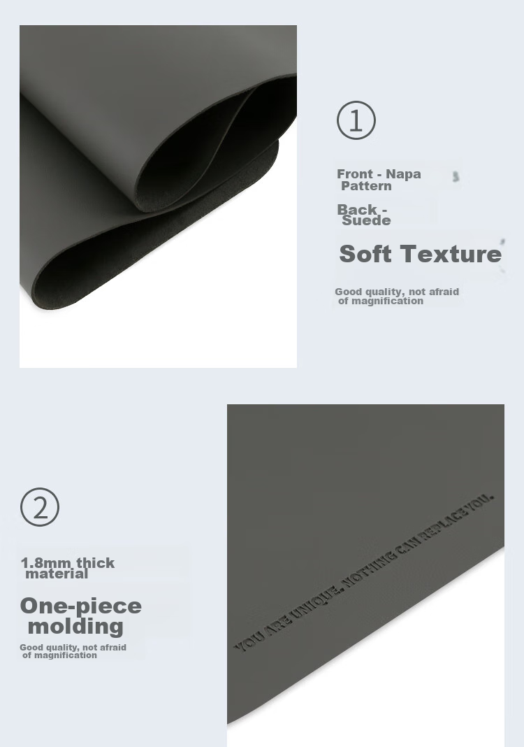 Коврик для мыши Rantopad S10, большой, из водостойкой кожи, для офиса и игр, 90x45 см, темно-серый