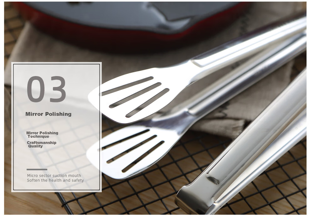 Кухонные щипцы Onlycook из нержавеющей стали 304, многофункциональные, для стейка, барбекю, хлеба, удлиненные и утолщенные, термостойкие, 28.5 см