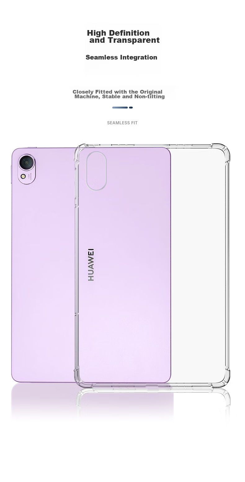 Чехол BIAZE для Huawei MatePad 11.5s, тонкий, прозрачный, противоударный, для моделей 2025/2024, TPU