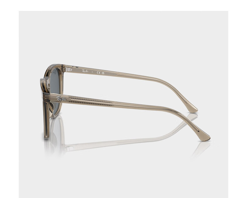 Солнцезащитные очки RayBan ORB2210F, квадратная оправа, 901/31 Черная оправа с зелеными линзами, размер 53