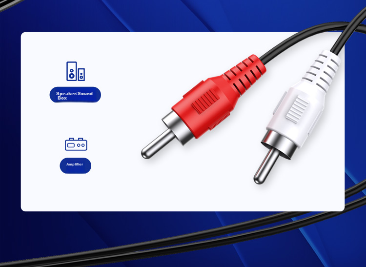 Аудиокабель UNITEK 3.5 мм - 2 RCA, 1.5 метра, Y-C904