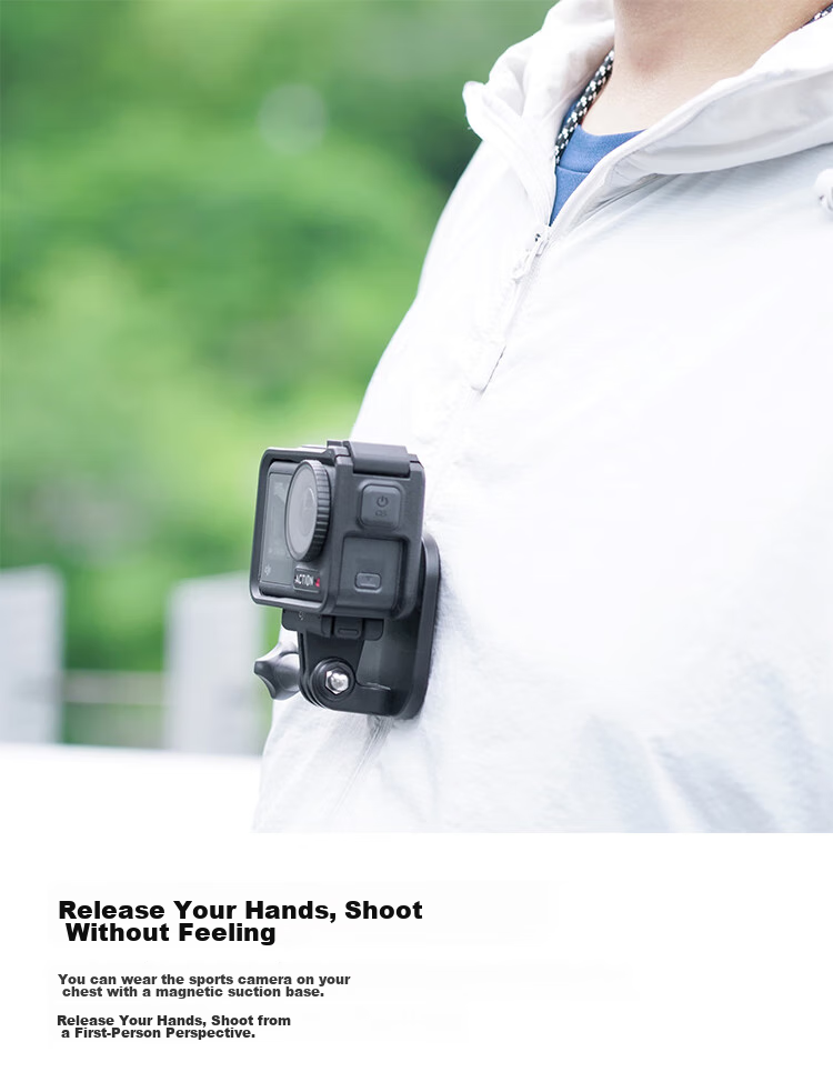 MAXCAM Магнитный ремешок для DJI Osmo Action 6/5/4/3, шейный ремешок, нагрудное крепление, аксессуары для экшн-камер