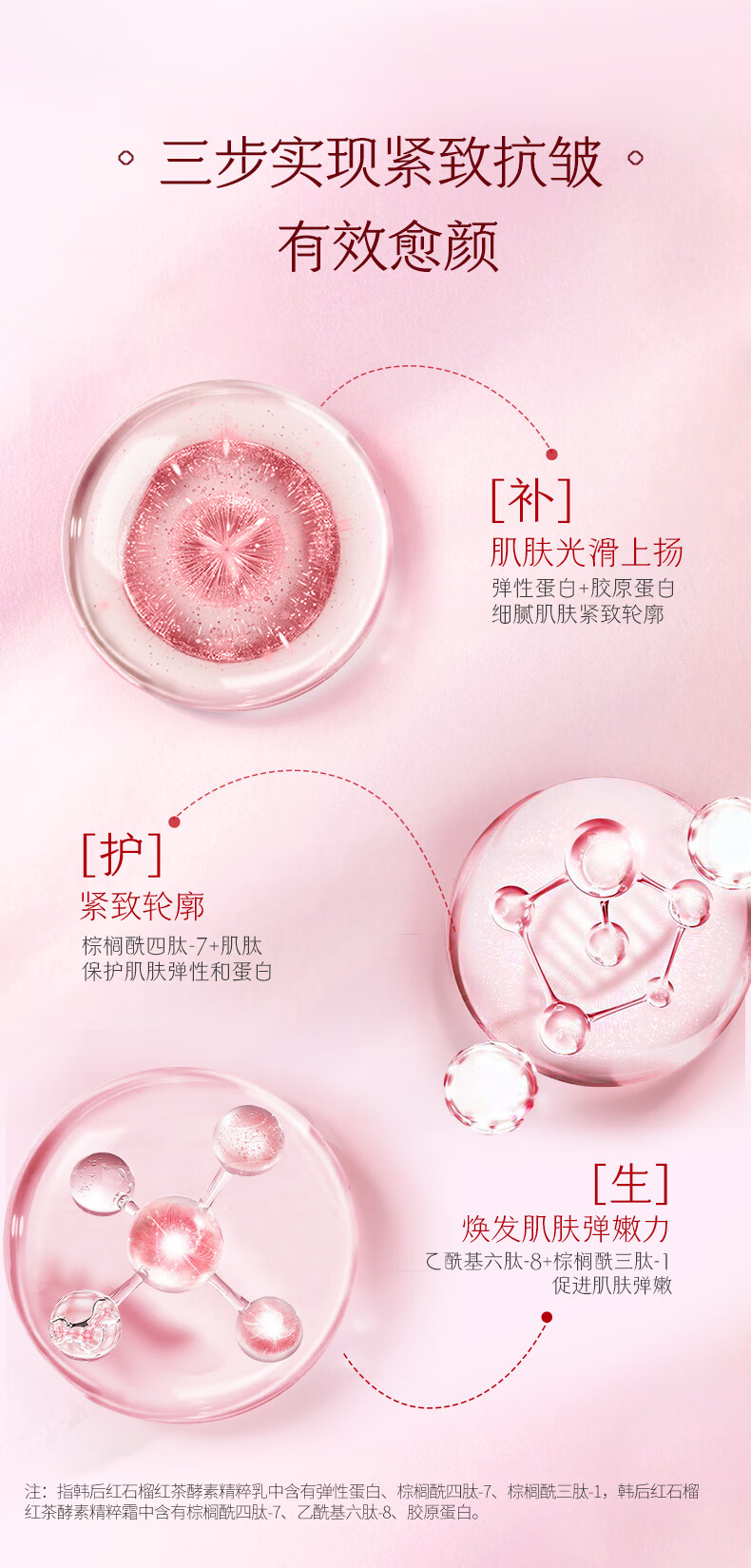 韩后（Hanhoo）红石榴红茶酵素护肤品套装 护肤礼盒补水抗皱淡化细纹妈妈化妆品 【礼盒装】红石榴红茶酵素6件套