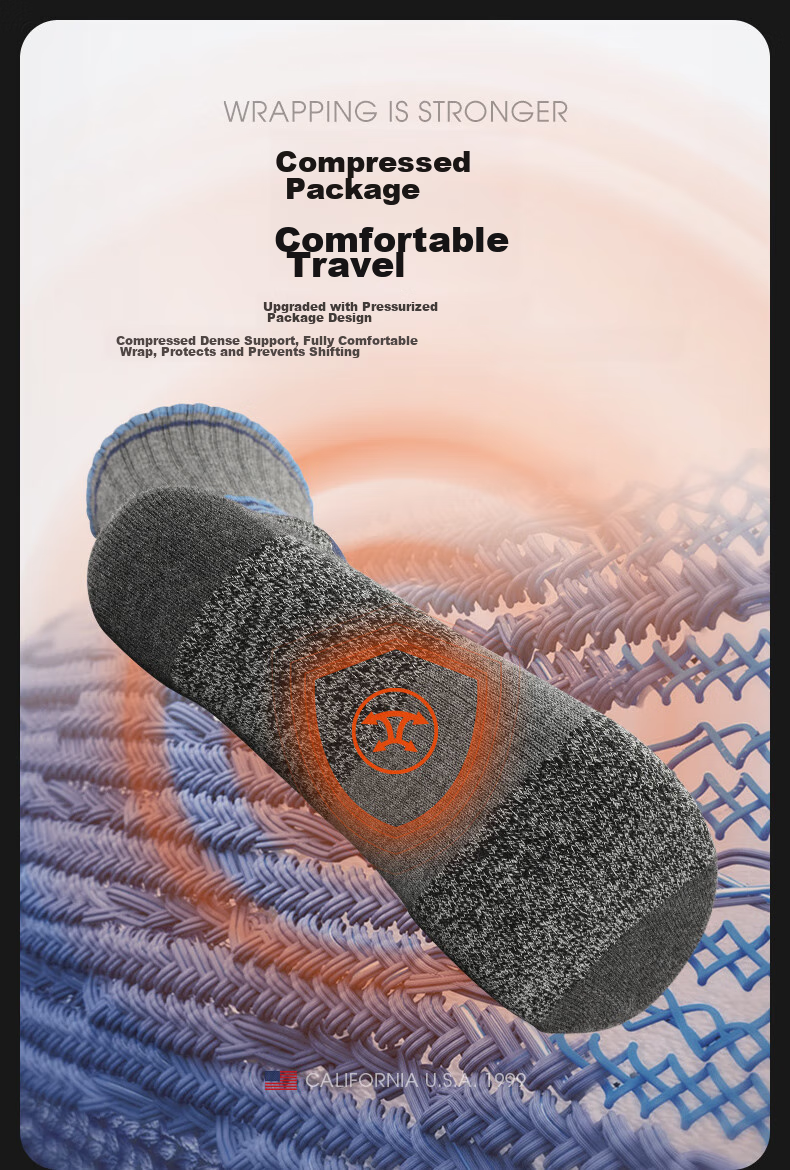 Носки TFO Merino Outdoor Socks, дышащие, из шерсти мериноса, для спорта, бега, хайкинга и альпинизма, мужские, темно-серые