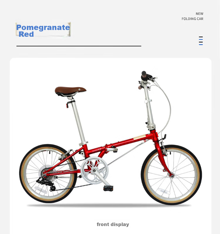 DAHON 20-дюймовый складной велосипед из хромомолибденовой стали, 7 скоростей, для мужчин и женщин, студенческий ретро-велосипед HAC071, оливково-зеленый