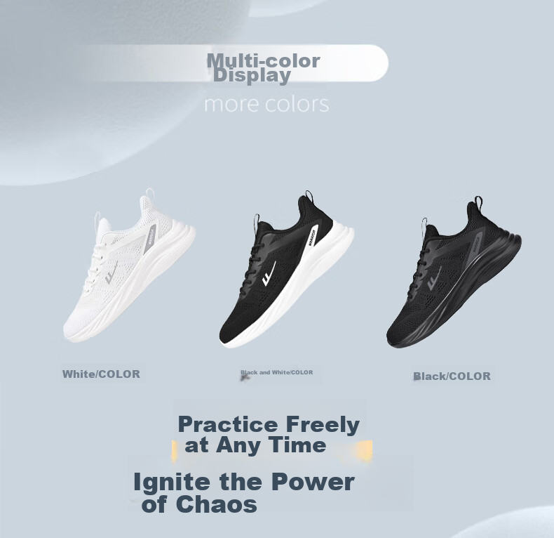 Кроссовки Warrior Official Sports Shoes для мужчин, осенние дышащие кроссовки из сетки, легкие повседневные беговые кроссовки с мягкой подошвой, черные, размер 43