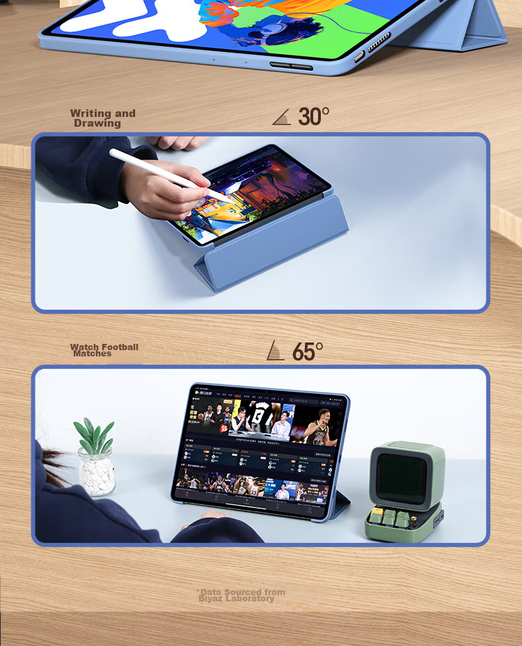 Защитный чехол BIAZE для Lenovo Xiaoxin Pad Pro 2025, 12.7 дюйма, противоударный, с полной защитой, черный