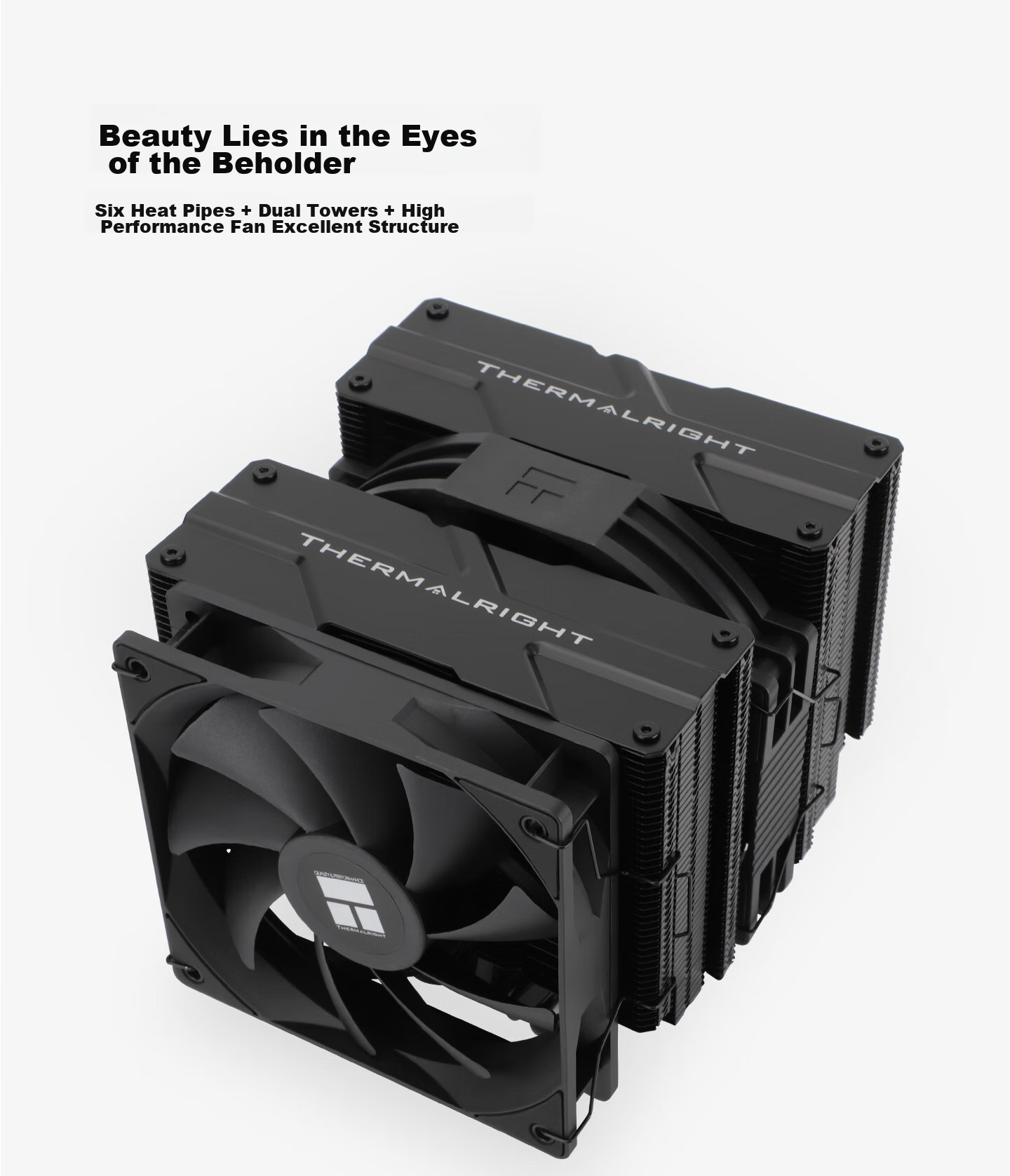 Воздушный кулер Thermalright Peerless Assassin 140 BLACK, AGHP GEN4.0, двухбашенный, черное покрытие, PA140 BLACK