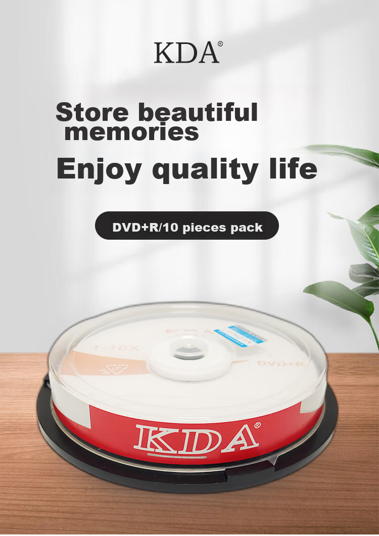 DVD+R KDA, 16x скорость, 4.7 ГБ, 10 шт. в тубе, бизнес-серия