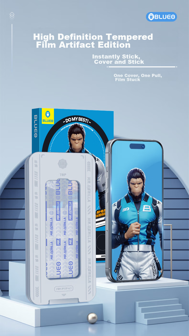Защитное стекло Lanxingxiansheng для iPhone 16/15, прозрачное, противоударное