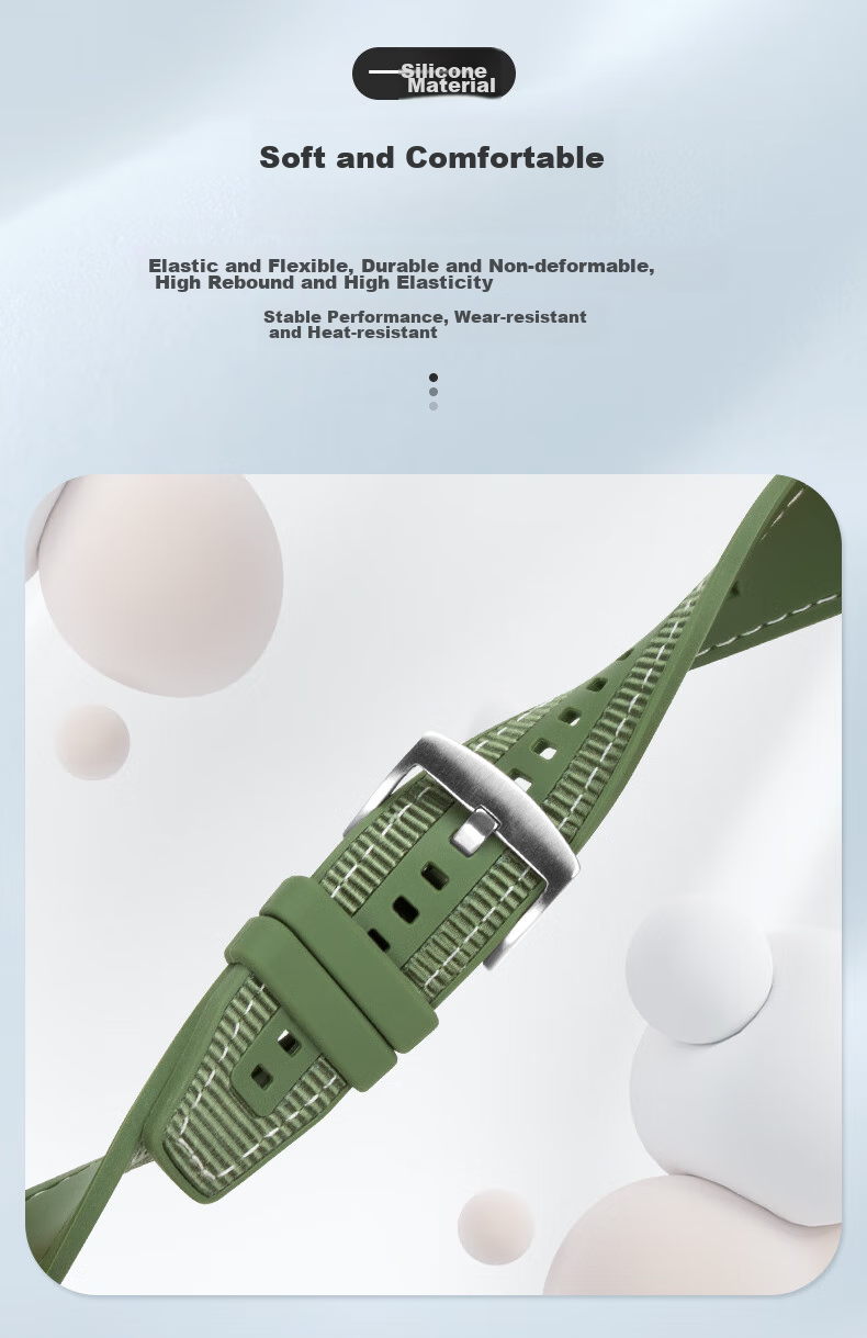 Ремешок BHO для Huawei Watch GT 5 Pro / GT 4 / GT 3 Pro / GT 2, силиконовый композитный плетеный ремешок для часов Watch 4 Pro / Watch 3 / Honor Magic 2