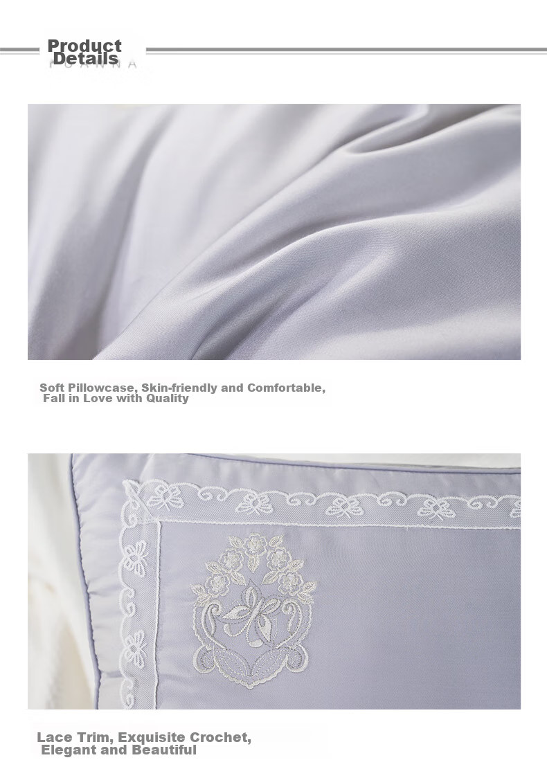 Подушка FUANNA Home Textiles, шелковая, дышащая, мягкая, с низким наполнителем, для взрослых, 70*45 см, 1 шт.