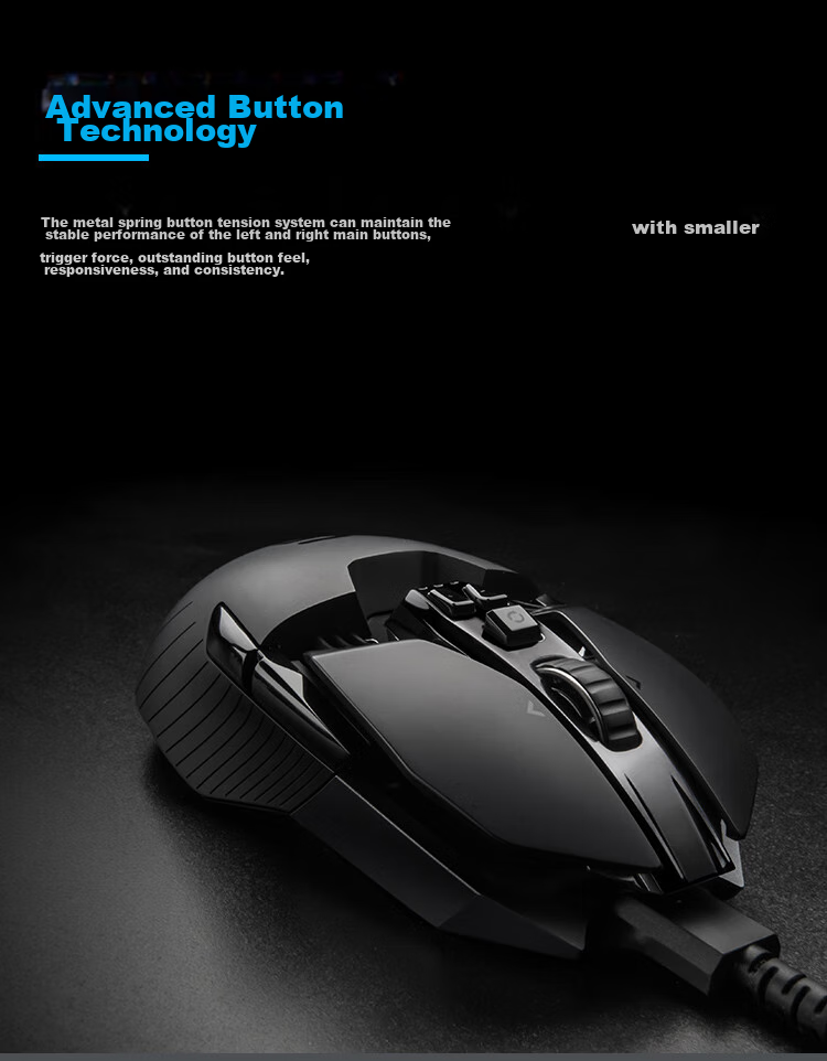 Игровая беспроводная мышь G G903 LIGHTSPEED, обновленная версия, RGB, сенсор HERO, для PUBG, LOL, для левой и правой руки