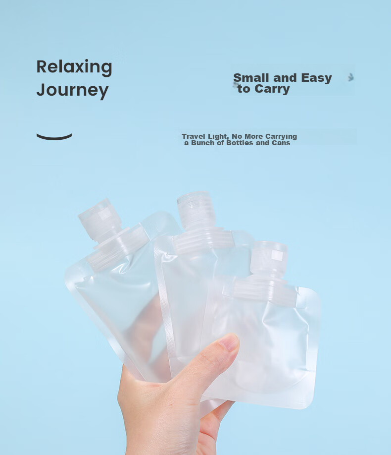 Одноразовые косметические диспенсеры Chense Travel Portable для лосьона, геля для душа и шампуня, набор из 5 шт.
