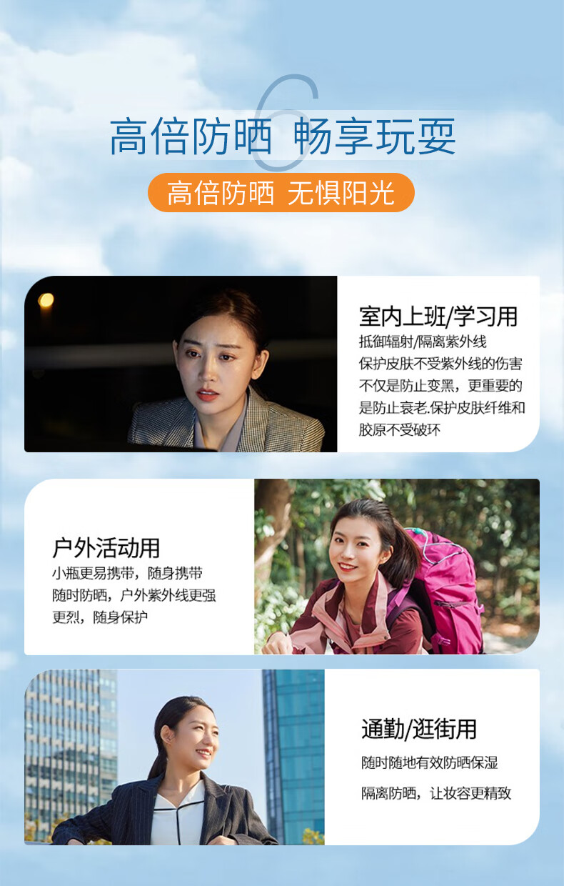 诺珊娜（larosanna）高倍隔离防晒霜乳二合一 SPF50+ 清爽保湿不油腻 男女士澳洲进口 【明星单品】小帆船60g