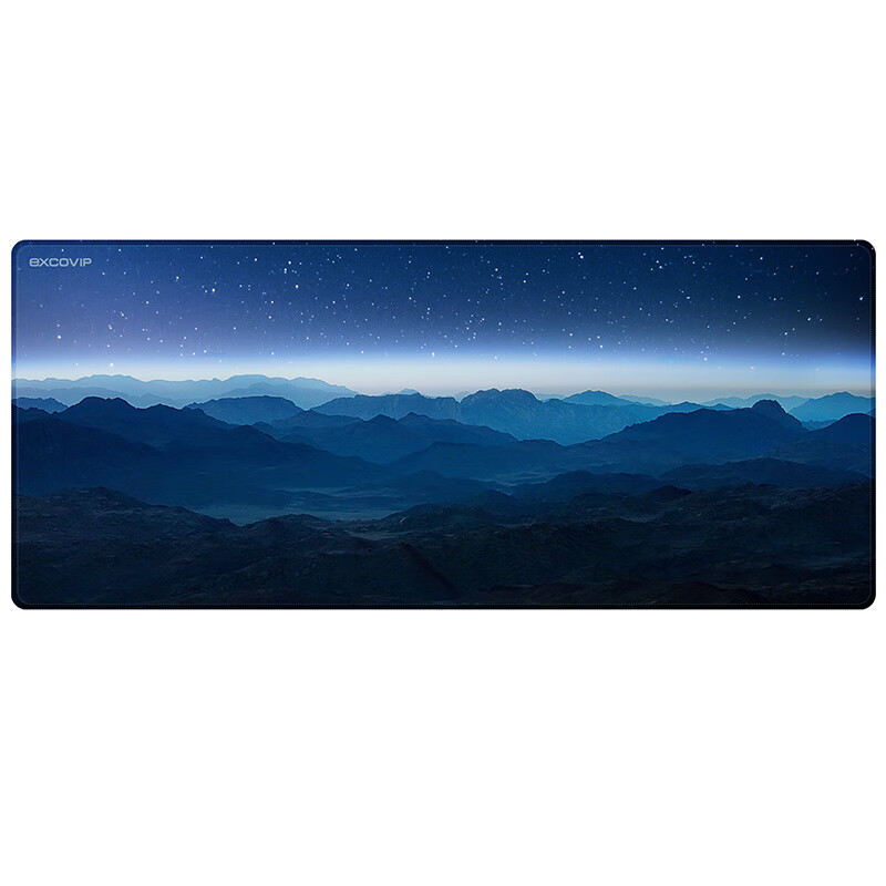 Игровой коврик для мыши EXCO Mountain Starry Night, большой, для компьютера, 700x300 мм