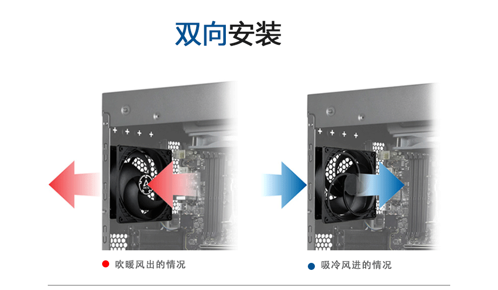 ARCTIC P14 PWM PST CO黑色 (双滚珠轴承/14cm机箱散热风扇/ 1700转/ PWM智能温控/ 黑色版/风压扇）