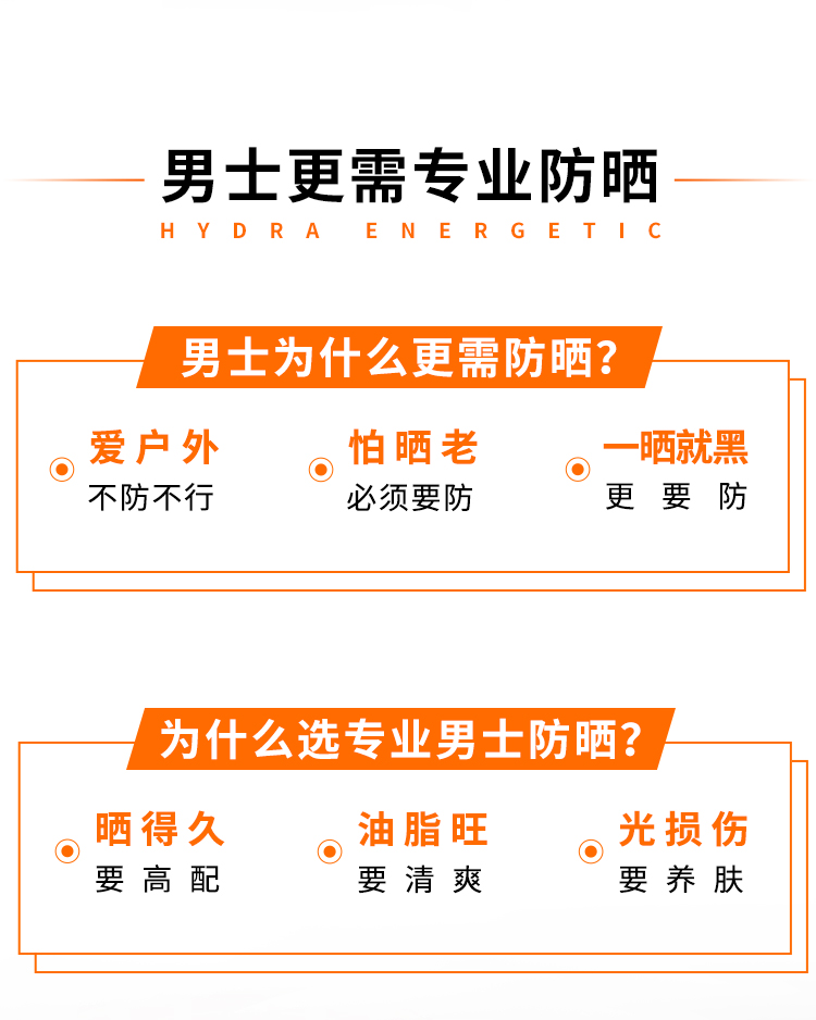欧莱雅（LOREAL）男士专用多重防晒保湿露SPF50 80ml(清爽保湿 抗光老 男士小银砖)