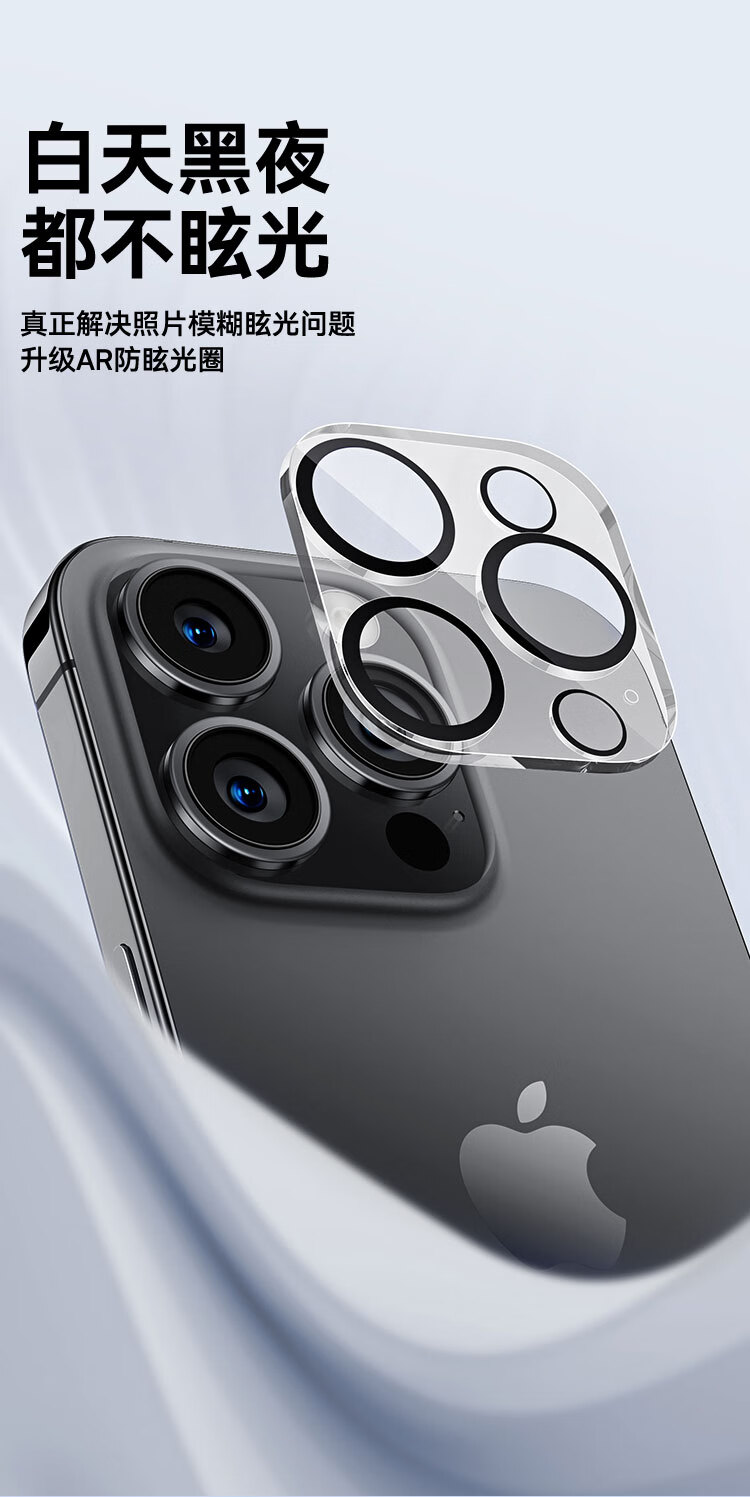 Защитное стекло Smorss для камеры iPhone 14 Pro/14 Pro Max, противоударное, защищающее пиксели