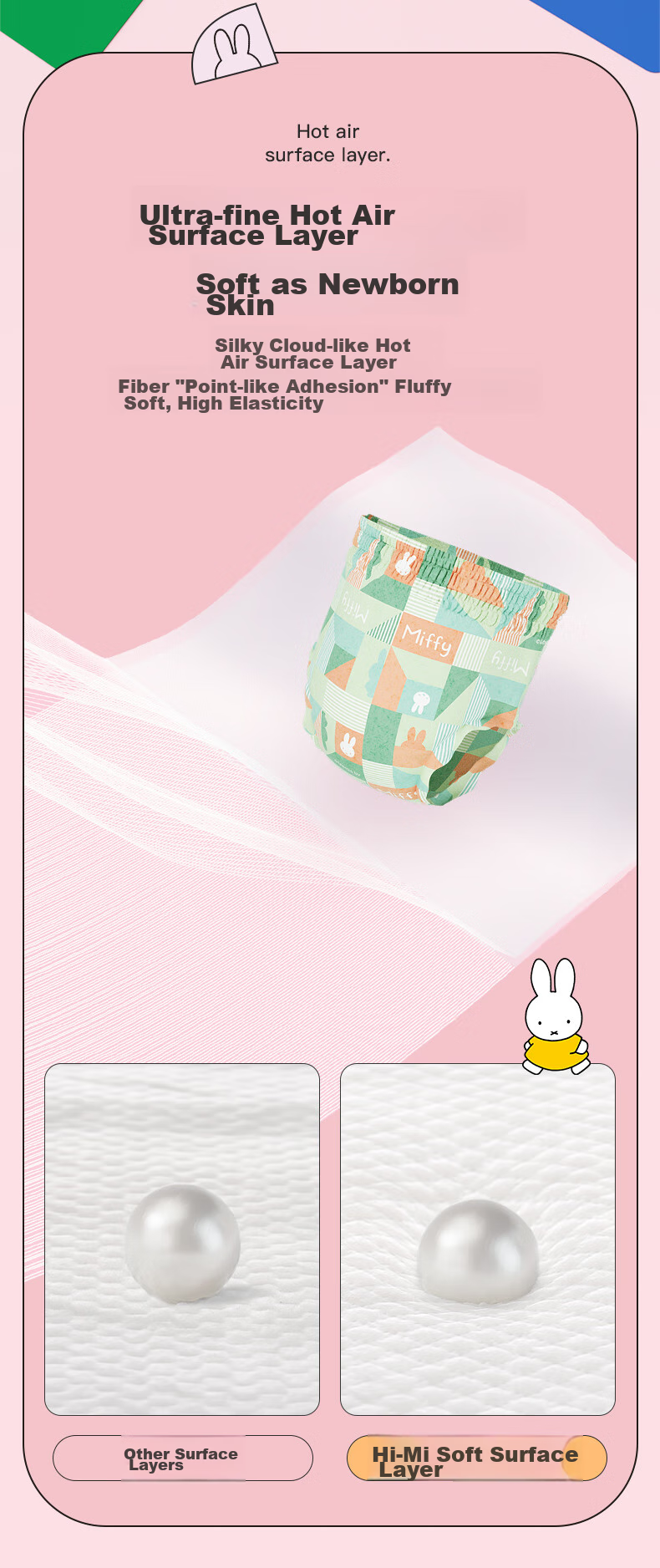 Подгузники-трусики Solove Miffy Hi Miffy XXXL, 22 шт., для детей от 17 кг