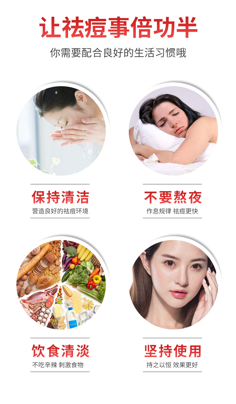 德德维芙（DETVFO）壬二酸15%凝胶配水杨酸细致毛孔霜祛痘膏印黑头闭口粉刺套装20g*2