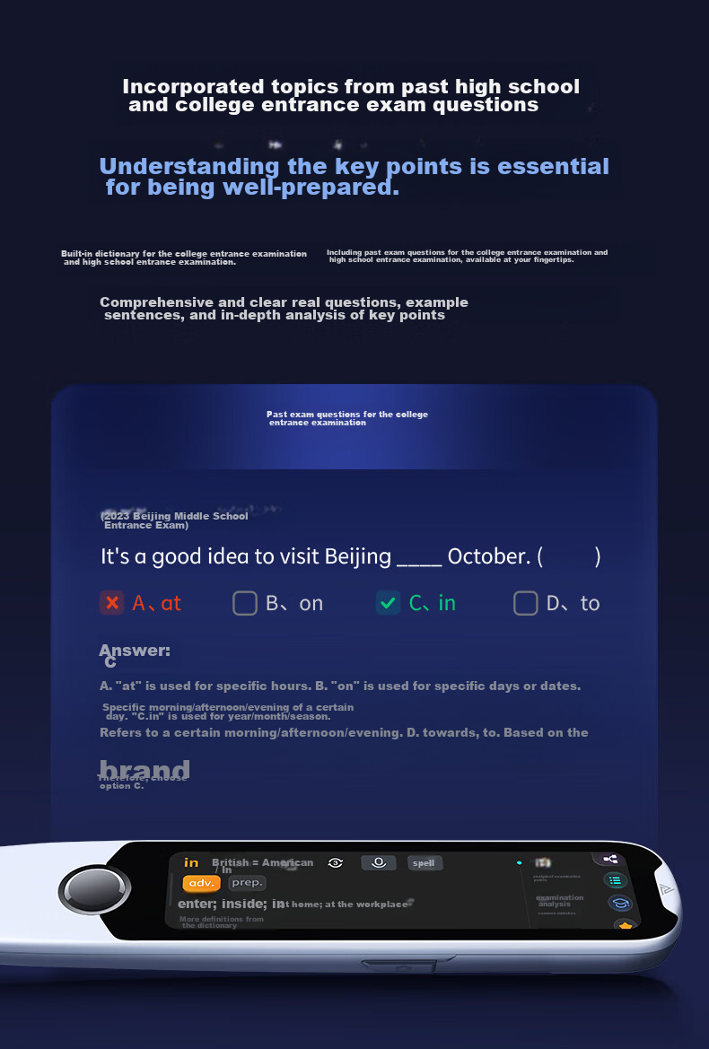 Ручка-сканер Aerfadan T30Pro для изучения английского языка, переводчик, словарь, электронный словарь, для школьников и студентов