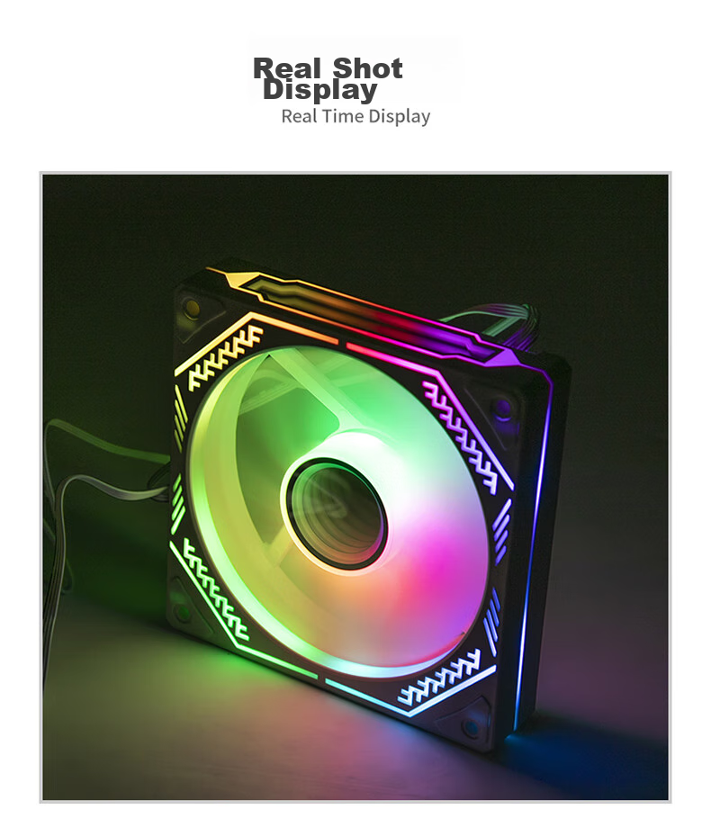 Компьютерный вентилятор BUBLUS Phantom Mirror White Anti-Leaf, 12 см, ARGB RGB, ШИМ-управление скоростью, синхронизация подсветки