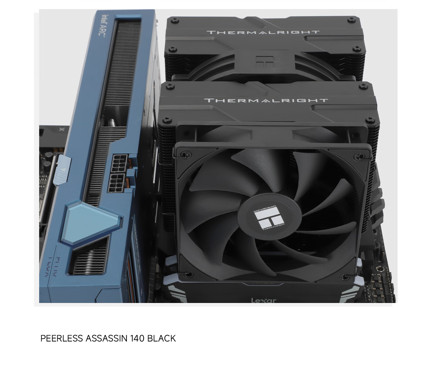 Воздушный кулер Thermalright Peerless Assassin 140 BLACK, AGHP GEN4.0, двухбашенный, черное покрытие, PA140 BLACK