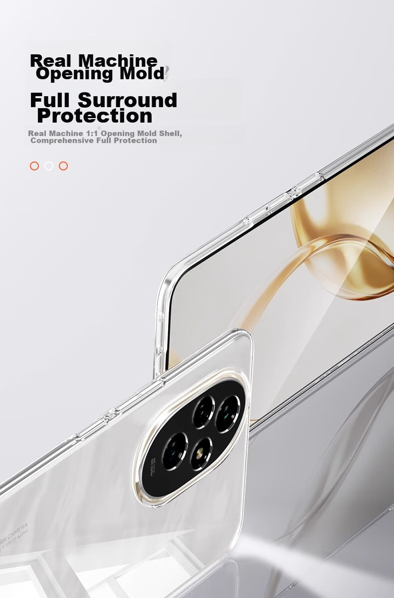 Чехол POZZO для Honor 200 Pro, прозрачный, противоударный, защита камеры, простой стиль