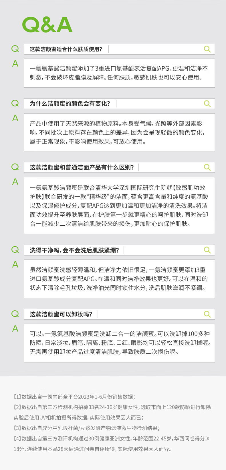 一氪氨基酸洁颜蜜120ml 敏感肌痘痘肌清洁毛孔控油洗卸二合一洗面奶