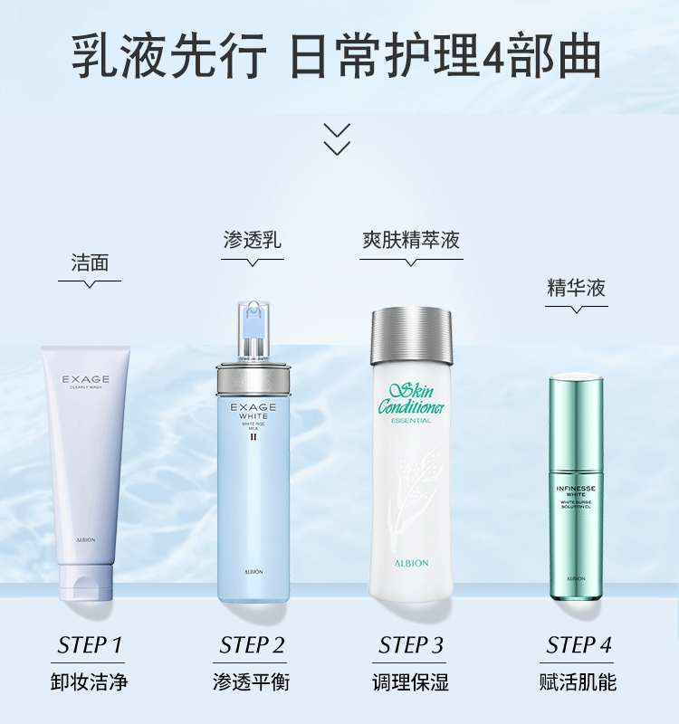 澳尔滨（ALBION）爽肤精萃液330ml礼盒 健康水爽肤水补水保湿平衡水油圣诞礼物