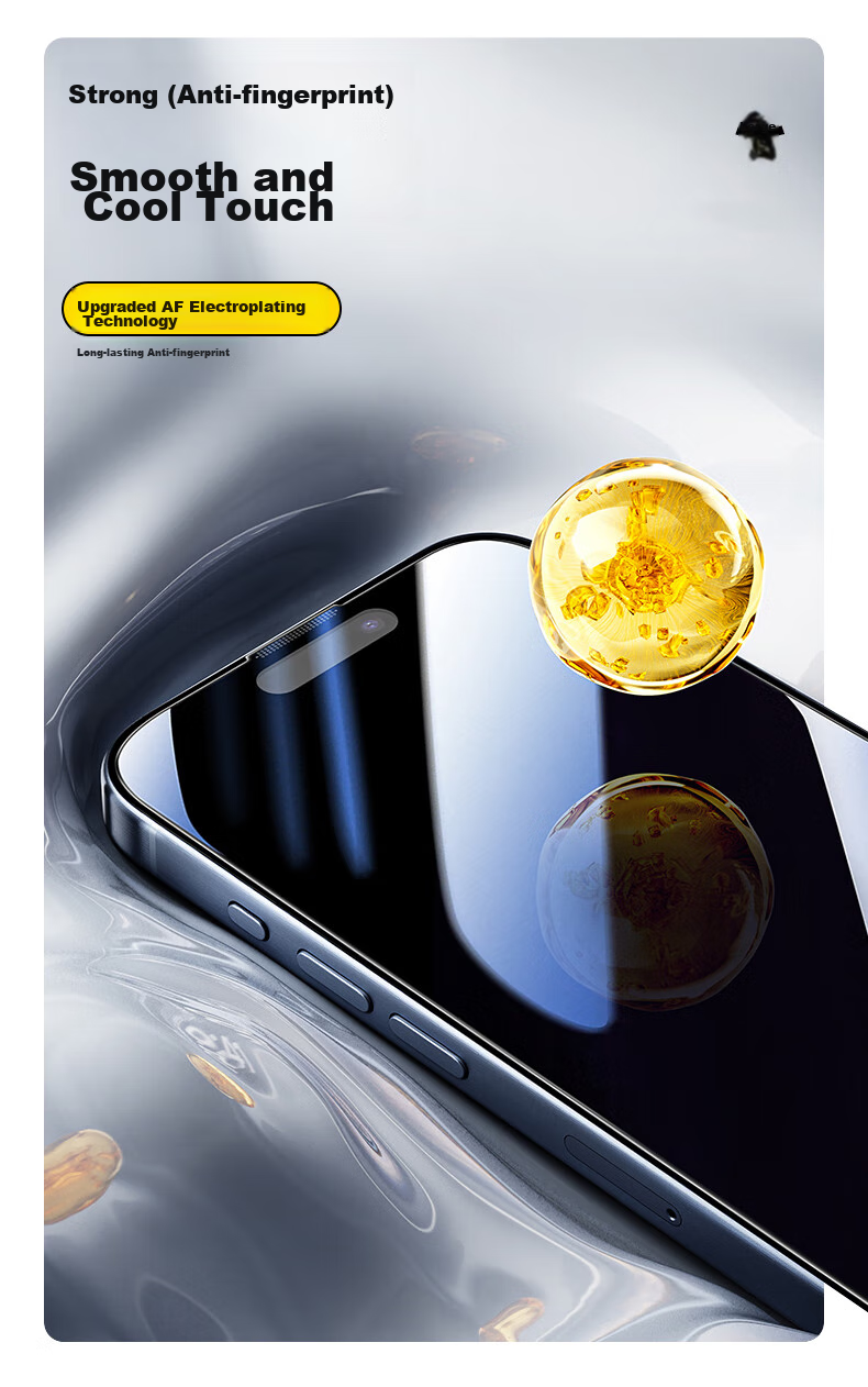 Защитное стекло PISEN для Apple iPhone 14/13/13 Pro, противоударное, антибликовое, 360° защита от подглядывания, пылезащитное