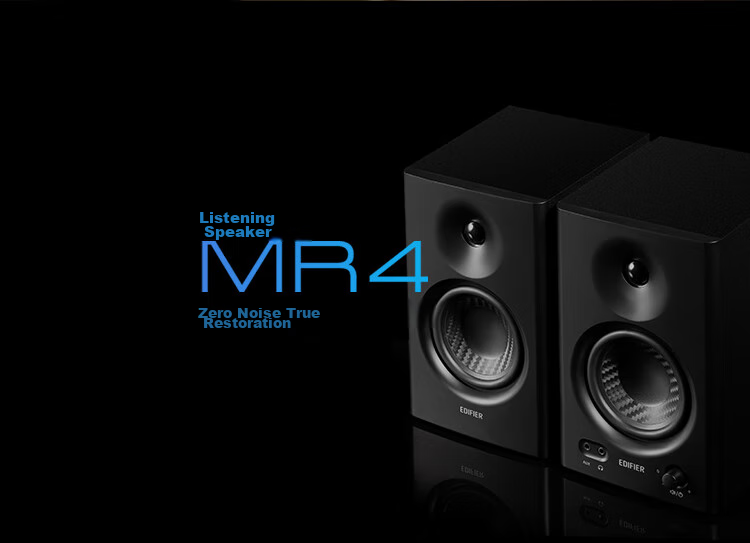 Активные мониторные колонки EDIFIER MR4 2.0, стерео, 42 Вт RMS, черный