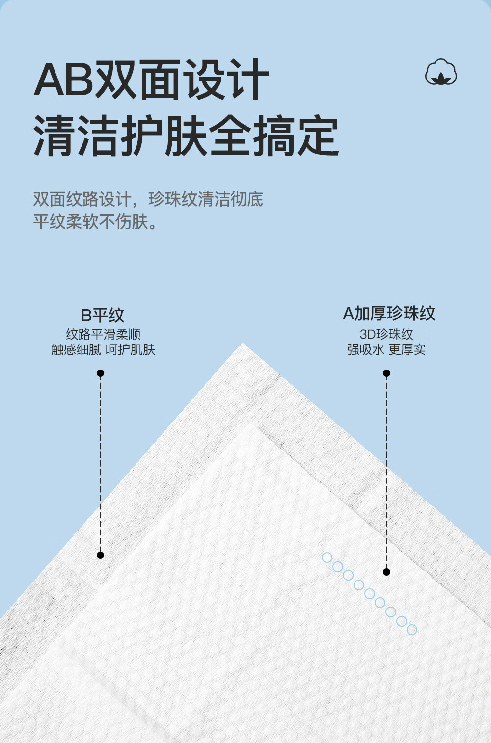 三仕达一次性洗脸巾棉柔巾干湿两用洁面巾无菌擦脸卸妆巾卷筒式抽取软包 黑魔法60节3卷