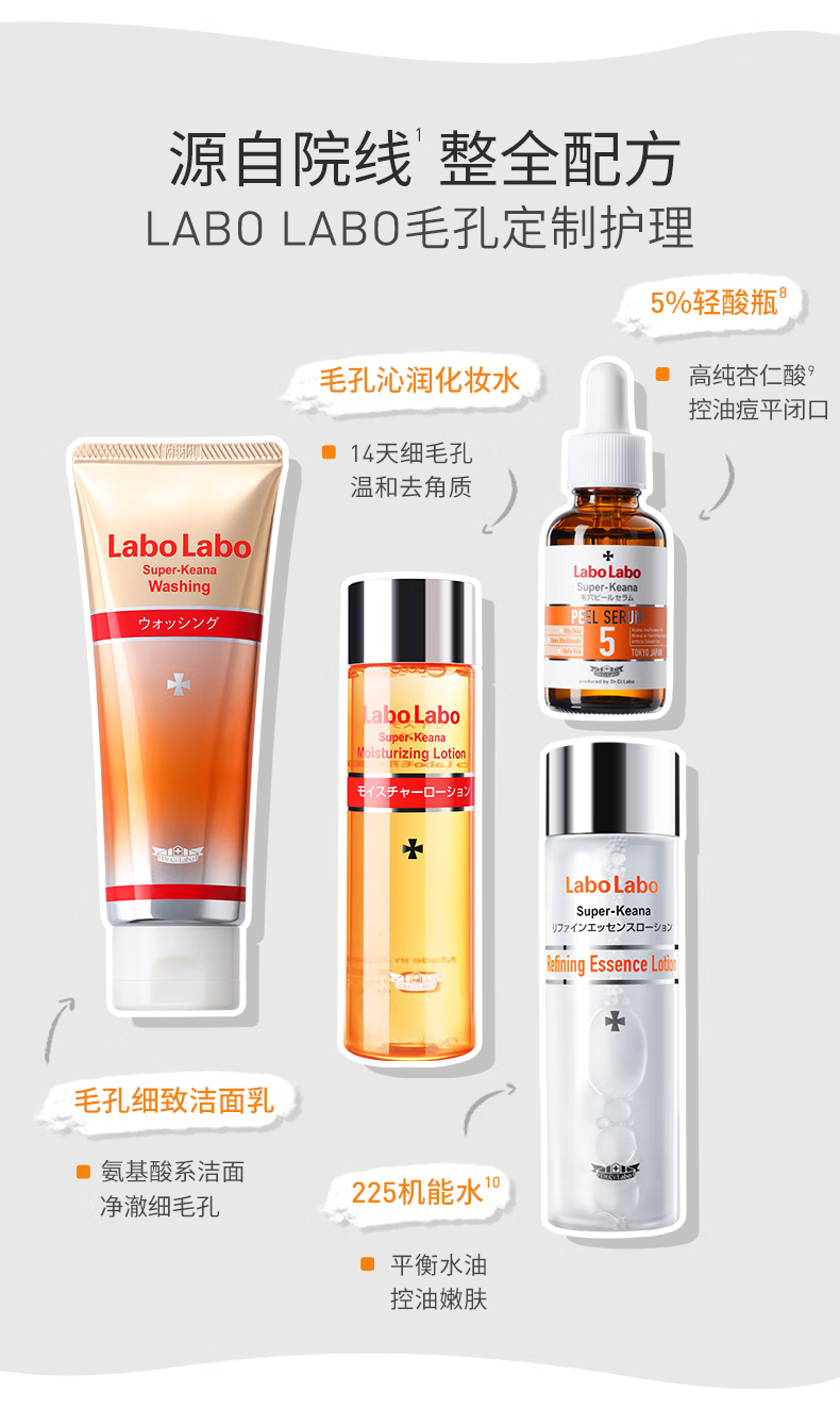 城野医生毛孔细致爽肤水100ml 细致毛孔补水保湿控油去角质护肤品新年礼物