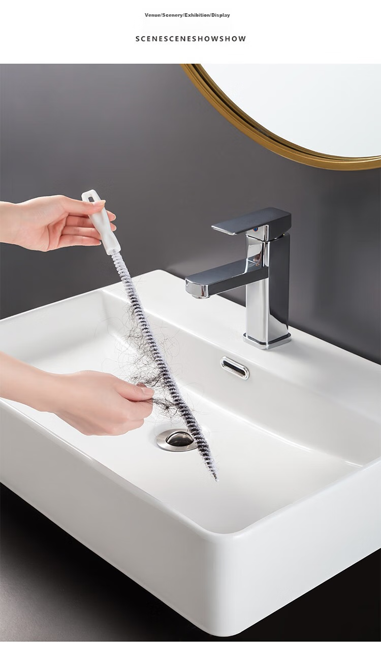 Щетка для чистки труб Home Maid, 2 шт., гибкая, для кухонных и ванных раковин, для удаления мусора и волос