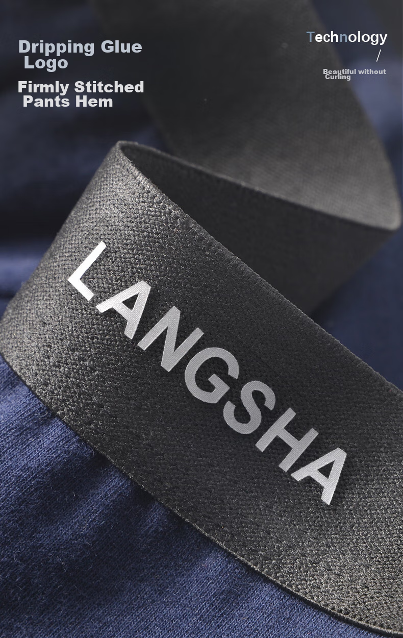 Мужские трусы LangSha, летние, хлопковые, дышащие, антибактериальные, комфортные, средней посадки, боксеры, 4 шт.