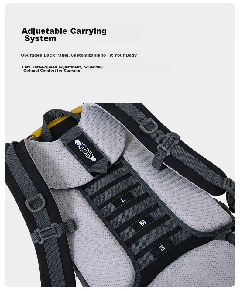 Рюкзак CAMEL Outdoor Professional Hiking Backpack, многофункциональный, большой емкости, для мужчин и женщин, для походов и путешествий, 7S3AC3034A, темно-серый